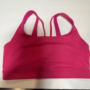 Athleta Exhale Fuchsia Pink sports bra set of out small S